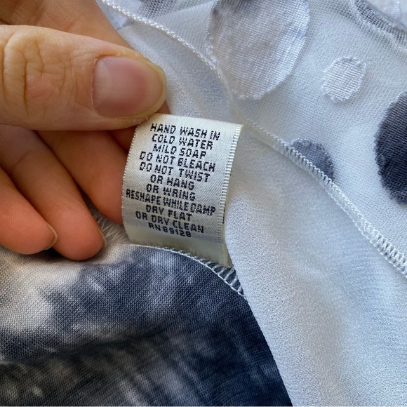 AVALINK Women's Lightweight White Black Dots Cardigan Size M - Picture 6 of 13